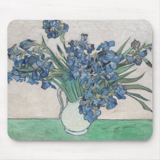 Van Gogh Iris Vasenmalerei Impressionismus Mousepad (Vorne)