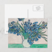Van Gogh Iris Vasenmalerei Impressionismus Postkarte (Vorne/Hinten)