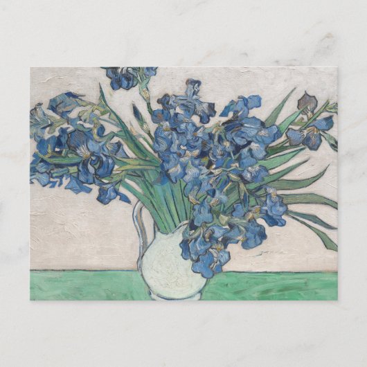 Van Gogh Iris Vasenmalerei Impressionismus Postkarte (Vorderseite)