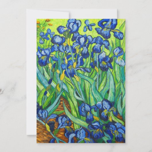 Van Gogh Irises Ankündigung (Vorderseite)