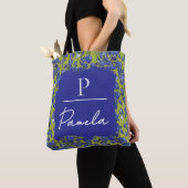 Van Gogh Irises Apfelgrün Monogramm Tasche (Von Nahem)