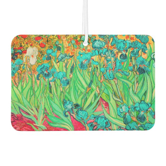 Van Gogh Irises, Aquamarin Autolufterfrischer (Vorderseite)