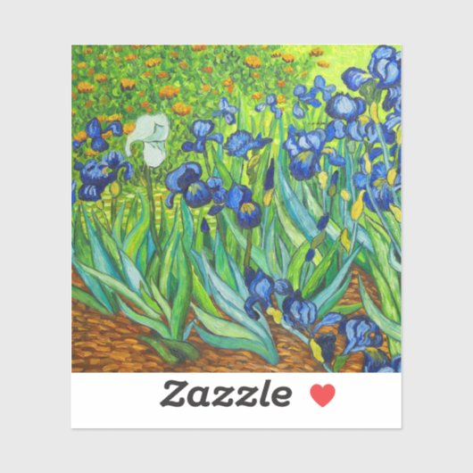 Van Gogh Irises Aufkleber (Blatt)