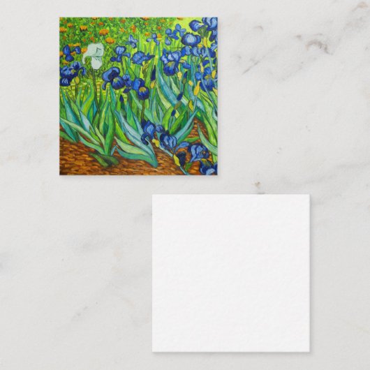 Van Gogh Irises Begleitkarte (Vorne/Hinten)