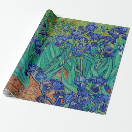 Van Gogh Irises Bloral Painting Geschenkpapier (Ungerollt)
