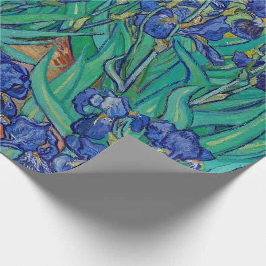 Van Gogh Irises Bloral Painting Geschenkpapier (Ecke)