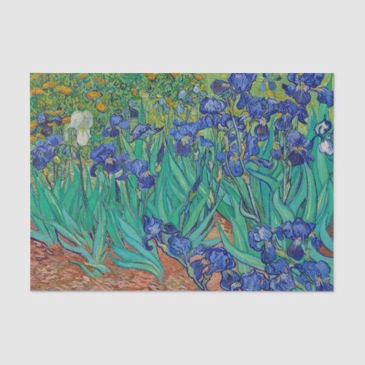 Van Gogh Irises Bloral Painting Seidenpapier (Vorderseite)