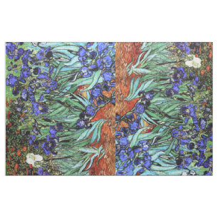 Van Gogh Irises Blumen-Blumengewebe Stoff