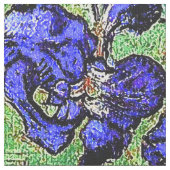 Van Gogh Irises Blumen-Blumengewebe Stoff (Nahaufnahme)