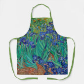 Van Gogh Irises Blumengrün Schürze (Vorderseite)