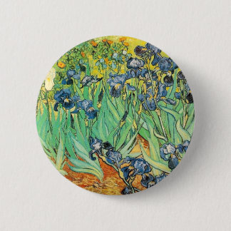 Van Gogh Irises Button