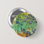 Van Gogh Irises Button (Vorne & Hinten)