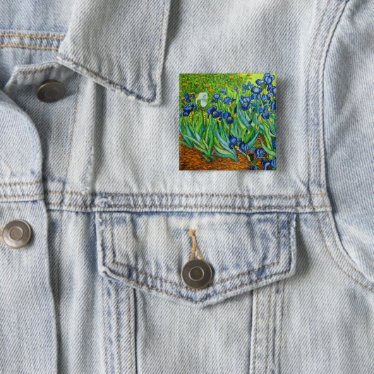 Van Gogh Irises Button (Beispiel)