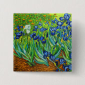 Van Gogh Irises Button (Vorderseite)