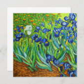 Van Gogh Irises Card (Vorne/Hinten)