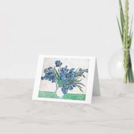 VAN GOGH "IRISES" CUSTOMISABLEGREETKARTE KARTE