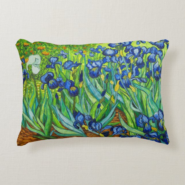 Van Gogh Irises Dekokissen (Vorderseite)