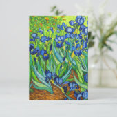 Van Gogh Irises Einladung (Stehend Vorderseite)