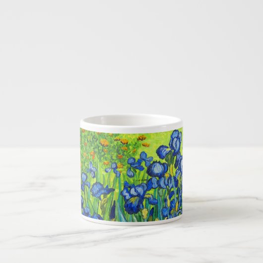 Van Gogh Irises Espressotasse (Vorderseite)