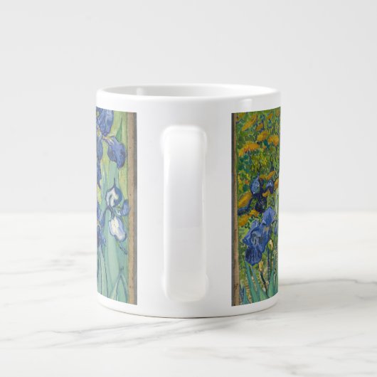 Van Gogh Irises (F608) Fine Art Jumbo-Tasse (Rückseite)