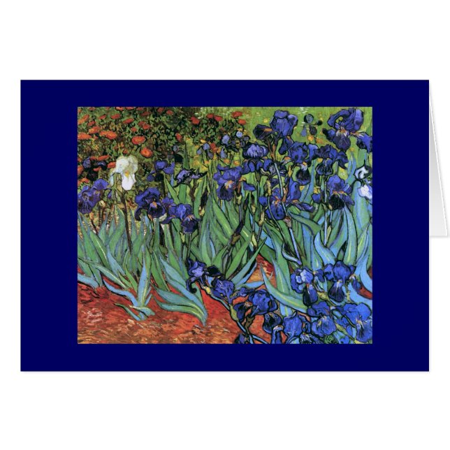 Van Gogh Irises (F608) Vintage Kunstkunst (Vorderseite (Horizontal))