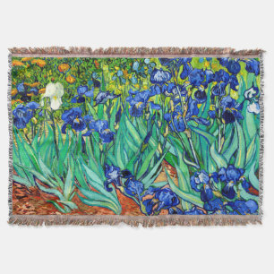 Van Gogh Irises (F608) Vintage Kunstkunst Decke