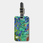 Van Gogh Irises (F608) Vintage Kunstkunst Gepäckanhänger (Vorderseite vertikal)