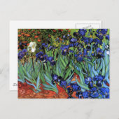 Van Gogh Irises (F608) Vintage Kunstkunst Postkarte (Vorne/Hinten)