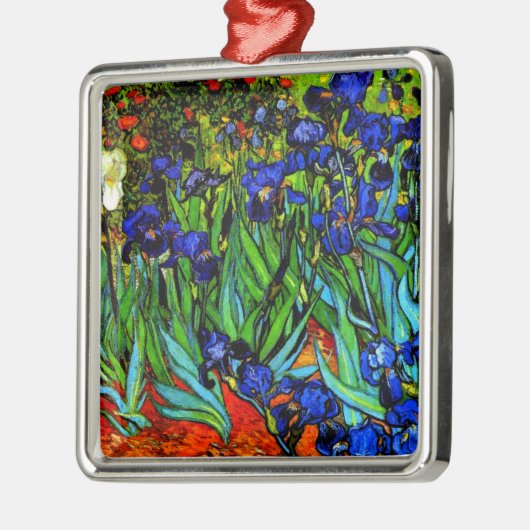 Van Gogh - Irises, famous painting, Ornament Aus Metall (Links)