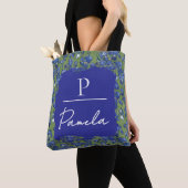 Van Gogh Irises Fern Green Monogramm  Tasche (Von Nahem)