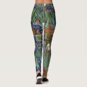 Van Gogh Irises Fine Art Leggings Pants (Rückseite)