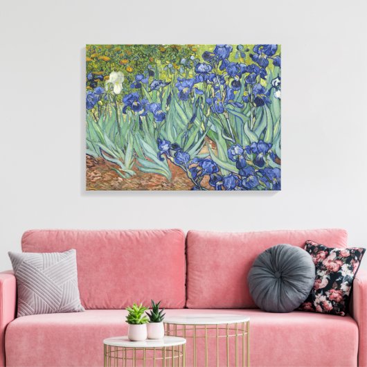 Van Gogh Irises Fine Art Painting  Leinwanddruck (Insitu (Wohnzimmer))