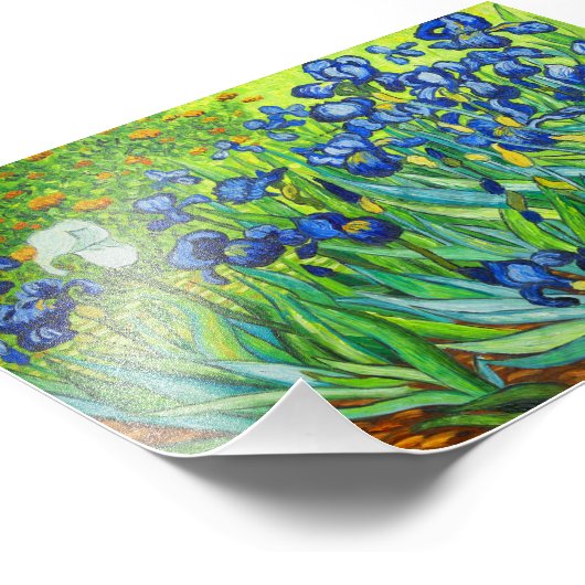 Van Gogh Irises Fotodruck (Ecke)