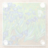 Van Gogh Irises Glasuntersetzer (Rückseite)