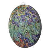 Van Gogh Irises Impressionist Painting Dartscheibe (Vorderseite rechts)