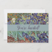 Van Gogh Irises Impressionist Painting Einladung (Vorderseite)