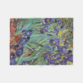 Van Gogh Irises Impressionist Painting Fleecedecke (Vorderseite (Horizontal))