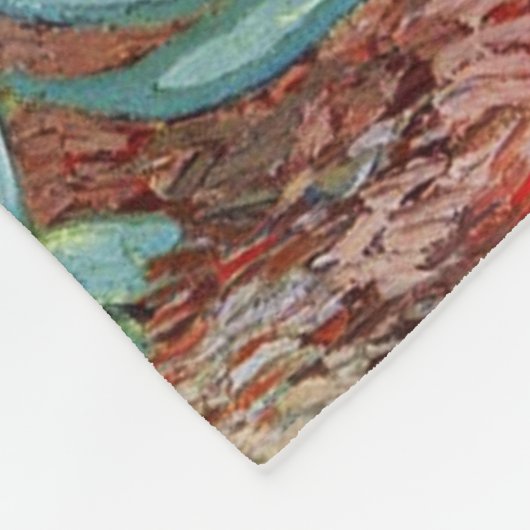 Van Gogh Irises Impressionist Painting Fleecedecke (Ecke)