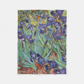 Van Gogh Irises Impressionist Painting Fleecedecke (Vorderseite)