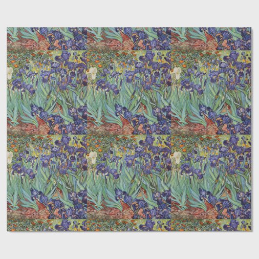 Van Gogh Irises Impressionist Painting Geschenkpapier (Flach)