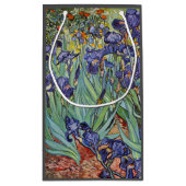 Van Gogh Irises Impressionist Painting Kleine Geschenktüte (Rückseite)