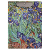 Van Gogh Irises Impressionist Painting Klemmbrett (Vorderseite)