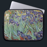 Van Gogh Irises Impressionist Painting Laptopschutzhülle<br><div class="desc">Vincent Van Gogh Irises auf Saint Remy - Ire von Vincent Van Gogh ist ein wunderbares impressionistisches Gemälde eines der Meister des Impressionismus aller Zeiten. Der Iris-Garten wirbelt mit Farben und Emotionen, während die lila Reize aus ihren blauen grünen Stielen und Blätter aufströmen. Im Hintergrund sind einige orangefarbene Blume im...</div>