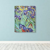 Van Gogh Irises Impressionist Painting Leinwanddruck (Insitu (Holzboden))