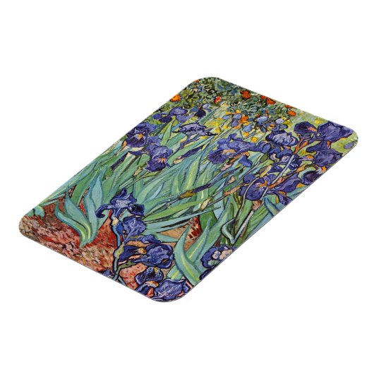 Van Gogh Irises Impressionist Painting Magnet (Linke Seite)
