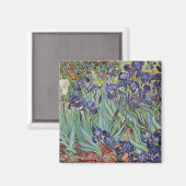Van Gogh Irises Impressionist Painting Magnet (Vorderseite/Rückseite)
