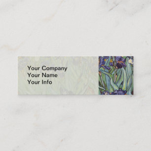 Van Gogh Irises Impressionist Painting Mini Visitenkarte