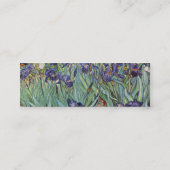 Van Gogh Irises Impressionist Painting Mini Visitenkarte (Rückseite)