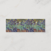 Van Gogh Irises Impressionist Painting Mini Visitenkarte (Rückseite)