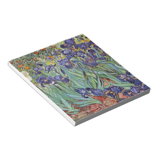 Van Gogh Irises Impressionist Painting Notizblock (angewinkelt)